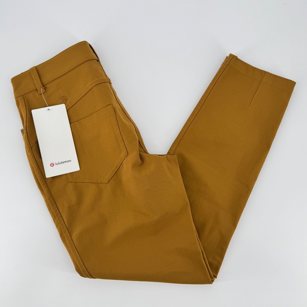 Lululemon City Sleek 5 Pocket Pant 7/8 Spiced Bronze Warpstreme High Rise Size 4